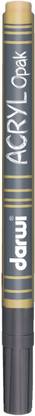 Darwi Acryl Opak Acrylic Paint Marker - 1mm Thin Tip (3 ml) - Gold - Made in Belgium