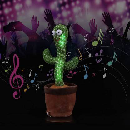 SALEOFF Dancing Talking Cactus Plush Toy, Wriggle, Singing, Repeats What You Say-735
