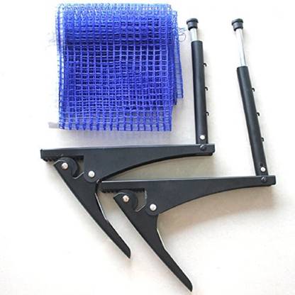 Quinergys ® Black bean - Table Tennis Blue Nylon 70 x 6 Net Double Metal Post Stands Set Table Tennis Net