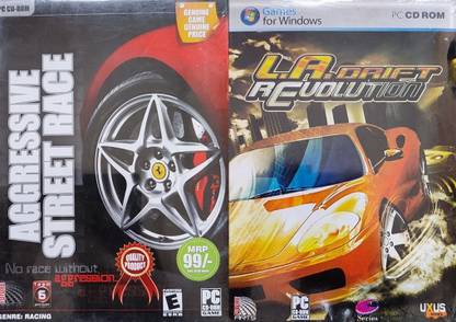 AGGRESIVE STREET RACE PC GAME CD, L.A. DRIFT REVOLUTION PC GAME CD ROM (STANDARD)