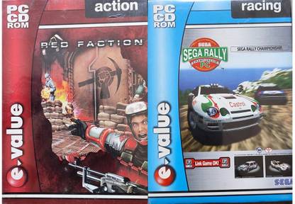 SEGA RALLY , RED FACTION PC CD GAMES CD ROM (STANDARD)