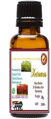 Xetomos Amaltas Phali Cassia Fistula Essential oil 30ml seeds