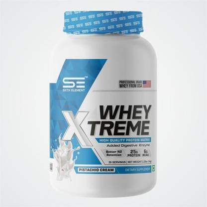 Sixth Element Whey Xtreme: Whey Protein blend with digestive enxymes- 25gm per serving Whey Protein