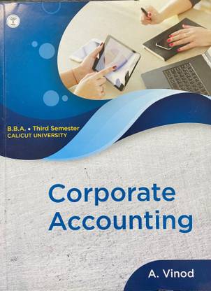 CORPORATE ACCOUNTING | B.B.A 3rd SEMESTER| CALICUT UNIVERSITY
