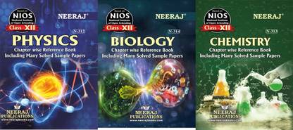 Nios 
 फिज़िक्स(312), केमिस्ट्री(313), बायोलॉजी(314) विथ प्रैक्टिकल गाइड बुक्स साइंस साइड सेट ऑफ 6 क्लास 12 इंग्लिश मीडियम चेप्टर वाइज़ रेफरेंस गाइड बुक्स विथ मेनी सॅाल्व्ड पेपर्स ऐज़ पर लेटेस्ट सिलेबस