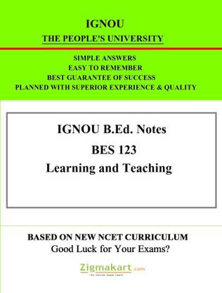 BES 123 Learning And Teaching Notes In English/IGNOU Notes/Study Notes