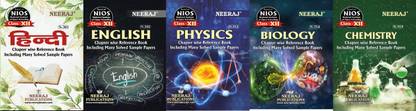 Nios English(302), Hindi(301), Physics(312), Chemistry(313), Biology(314) With Practical Guide Books Science Side Set Of 8 Class 12 English Medium Chapter Wise Reference Guide Books With Many Solved Papers As Per Latest Syllabus