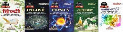 NIOS Hindi(301), English(302), Physics(312), Chemistry(313), Mathematics(311) With Practical Guide Books Science Side Set Of 7 Class 12 English Medium Chapter Wise Reference Guide Books With MANY SOLVED QUESTION PAPERS As Per Latest SyllabuS