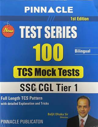 Pinnacle Test Series 100 Tcs Mock Tests Ssc Cgl Tier 1 Bilingual