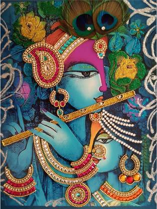 Radhika Arts Radha Krishna Religious Frame