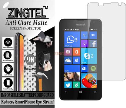 ZINGTEL Impossible Screen Guard for MICROSOFT LUMIA 430 DUAL SIM1 (Matte Finish)