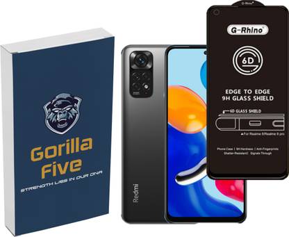 GORILLA FIVE Tempered Glass Guard for , Redmi Note 11, Redmi Note 11S-