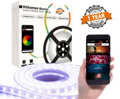 Banix Vithamas 10 Meters Smart 16M+ Color Wi-Fi LED Strip Light with IoT ( Standard ) Light Strip
