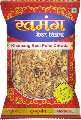 khamang best chiwda Khamang Poha Chiwda | Chiwda | Poha Chiwda - 500gm| No Added Preservatives