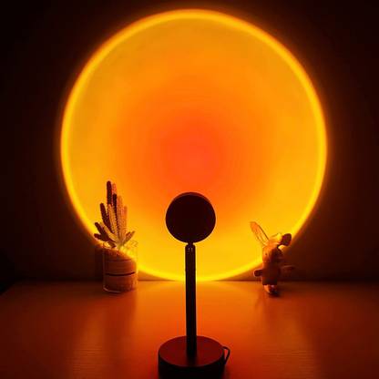 ZARWAR Sunset Projection LED 180 Degree Rotation Atmosphere Sunset Lamp Night Lamp