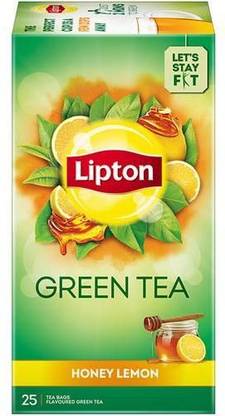 Lipton GREEN TEA HONEY LEMON 25 TEA BAGS Green Tea Bags Box