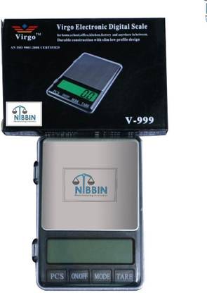 NIBBIN Electronic DIGITAL Scale,MH-999 (600 gram x 0.01 Gram) Digital Jewellery Weighing Scale, Gold & Silver Ornaments Weight Measuring Machine Portable Weighing Scale for homes and professionals Weighing Scale ,(RT-S9) Weighing Scale (Black) Weighing Scale