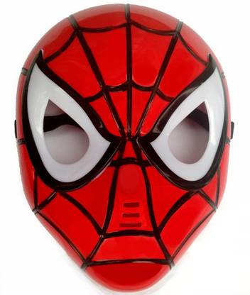 IndusBay Spiderman Face Mask for kids - Avengers SuperHero Spider man Costume Face mask with LED Light Cosplay for Party Party Mask