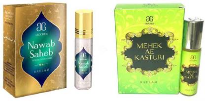 AROCHEM Nawab saheb Mahek Ae Kasturi Combo Floral Attar
