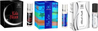 AROCHEM Black oudh Blue star Kala Bhoot Combo Floral Attar