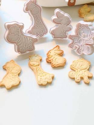 Bakewareind Animal Zoo Monkey Giraffe Elephant Zebra Fondant/ Chocolate /Cookie Cutter Cookie Cutter