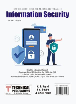 Information Security for SPPU 19 Course (TE - SEM VI - COMP - 310254(A)) - Elective - II