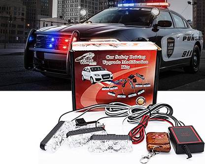WolkomHome Police Cop Light Auto Strobe Warning Light Flashing Firemen Lights Car Fancy Lights