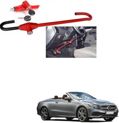 AuTO ADDiCT Car Steering Wheel Lock With 2 Keys Anti theft Device For MERCEDES E-CLASS CABRI Wheel Lock