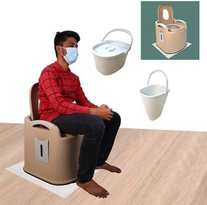 OET European Standard Portable Western Toilet for Elders & Disabled People (WT01) Commode Chair