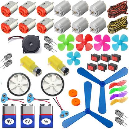 EBRAND ONE Motor Kit, Science Project Kit, Electronic Learning Kit for DIY Hobby Electronic Components Electronic Hobby Kit