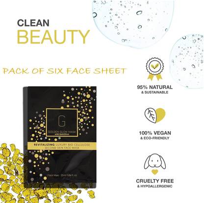 YAWI Golden Glow Face Mask Face Sheet For dry Dull Skin type