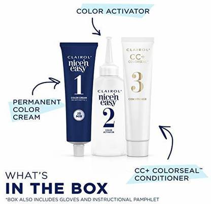 Clairol Nice'n Easy Permanent Hair Dye, 8C Medium Cool Blonde Hair Color, 1 Count , Golden