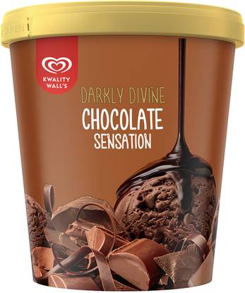 Kwality Wall's Chocolate Darkly Divine Sensation Tub