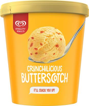 Kwality Wall's Butterscotch Crunchilicious�Tub