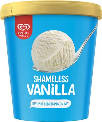 Kwality Wall's Vanilla Shameless Tub