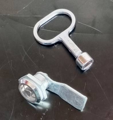 NR TRDERS Panel Lock Socket Key Male Threaded (1 Set ) Triangle Shape Lock