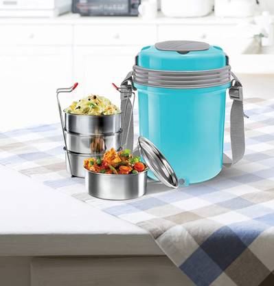 MILTON Electron double-walled electric tiffin 4 Containers Lunch Box