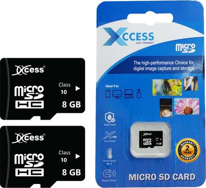 XCCESS Premium 64+64GB Memory Card,Micro SDHC Card 64GB Pack of 2 Combo 64GB Memory Card Pack Of 2 64 GB MicroSD Card Class 10 80 MB/s  Memory Card Compatible with Mobile, Camera