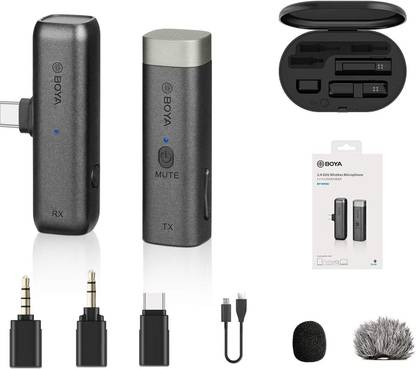 BOYA BY-WM3U TrueWireless Microphone System for Android Devices, Cameras, Smartphones Microphone