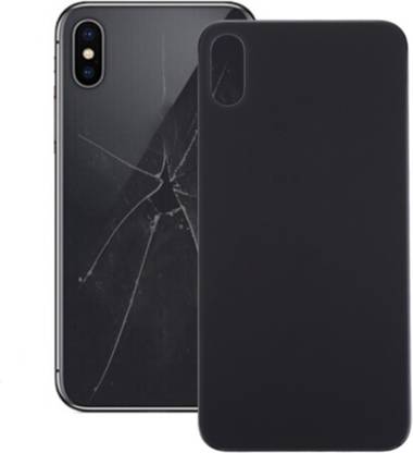 celfixindia APPLE IPHONE X SPACE GREY GLASS PANEL WITH ADHESIVE GLUE Back Panel