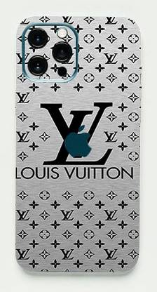 CLAXA Silver Louis Vuitton Skin For Apple iPhone 13 Pro Max Back Skin Guard Mobile Skin