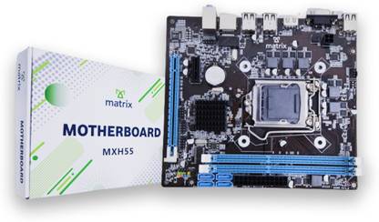 MATRIX MXH55 LGA 1156Socket Micro-ATX Intel H55 Express Chipset DDR3 Motherboard for Desktop