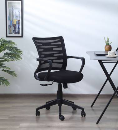 Mintwud by Pepperfry Yoshito Polyester Office Arm Chair