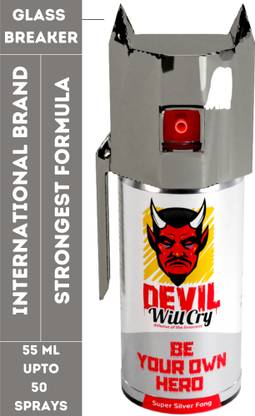 Devil Will Cry Super Silver Fang Super strong pepper spray 55 ml , 50 shots Pepper Stream Spray