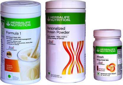 Herbalife Nutrition FORMULA 1SHAKE BANANA CARAME &PROTIEN POWDER 400 G AFRESH ENERGY DRINK CINNAMON Plant-Based Protein