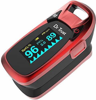 Dr Trust (USA) Professional Series Finger Tip Pulse Oximeter With Audio Visual Alarm and Respiratory Rate (RED) Pulse Oximeter