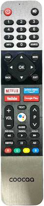 RISHI ENTERPRISES COMPATIBLE FOR  SMART TV REMOTE IN BLACK COLOUR COOCAA Remote Controller