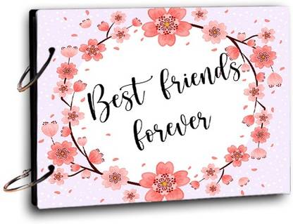 BPDESIGNSOLUTION Best Friend Forever Background Scrap Book Photo Album Size 8.5x6 inch 20 sheet Theme,  Scrapbook Kit