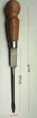 FTE Carpentry Screw Driver 31 cm With Strong Grip Wooden Handle Standard Screwdriver