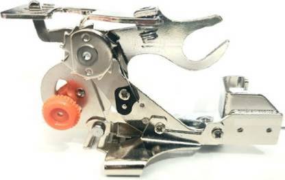 ZENITH Ruffler Gather Zipper Presser Foot for All Automatic Sewing Machines (Silver) Snap on for Automatic Machines with Low Shank